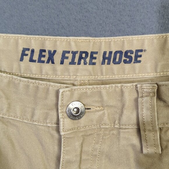 Duluth Pants Men's 36x32 Fits 36x30 Desert Khaki Flex Fire Hose Relaxed 5 Pocket - Picture 9 of 12